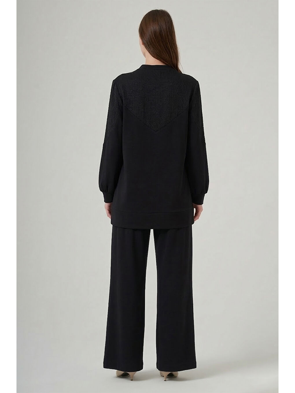 Tunik Pantolon Takım 1045 Siyah-2