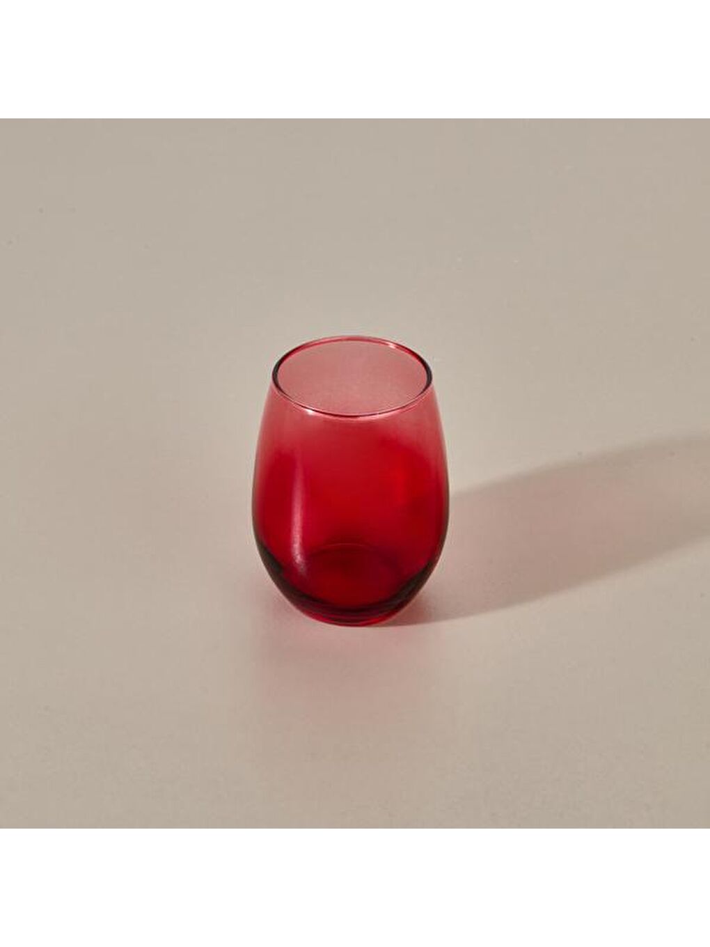 RAKLE Kirmizi Larc 4'lü Meşrubat Bardağı - Kırmızı - 350 ml - 1