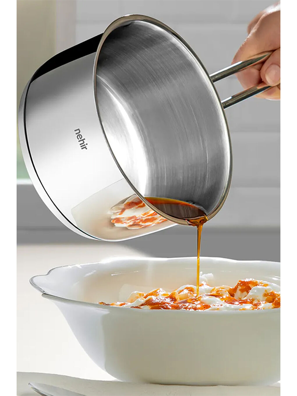 Gri Silver Çelik Sosluk 14 cm Kapaksız-1