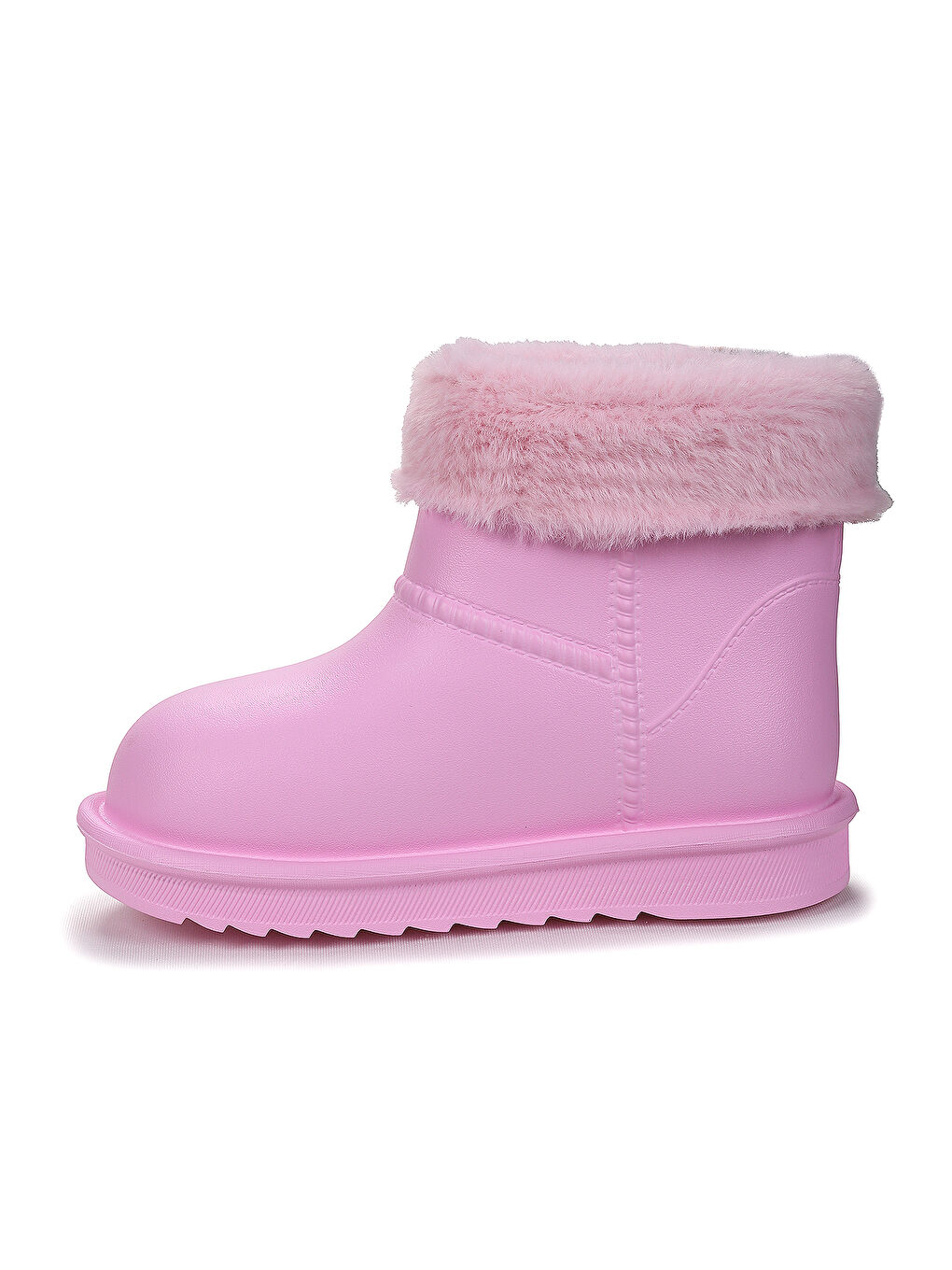 Pembe Geta Su Geçirmez İçi Kürklü Kız Çocuk Eva Yağmur Kar Çizme-3