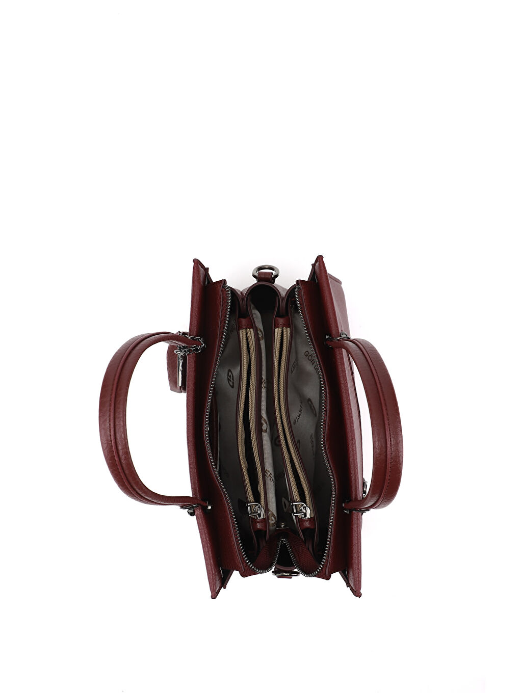 Bordo Kadın KOYU BORDO Uzun Askılı El Ve Omuz Çantası-4