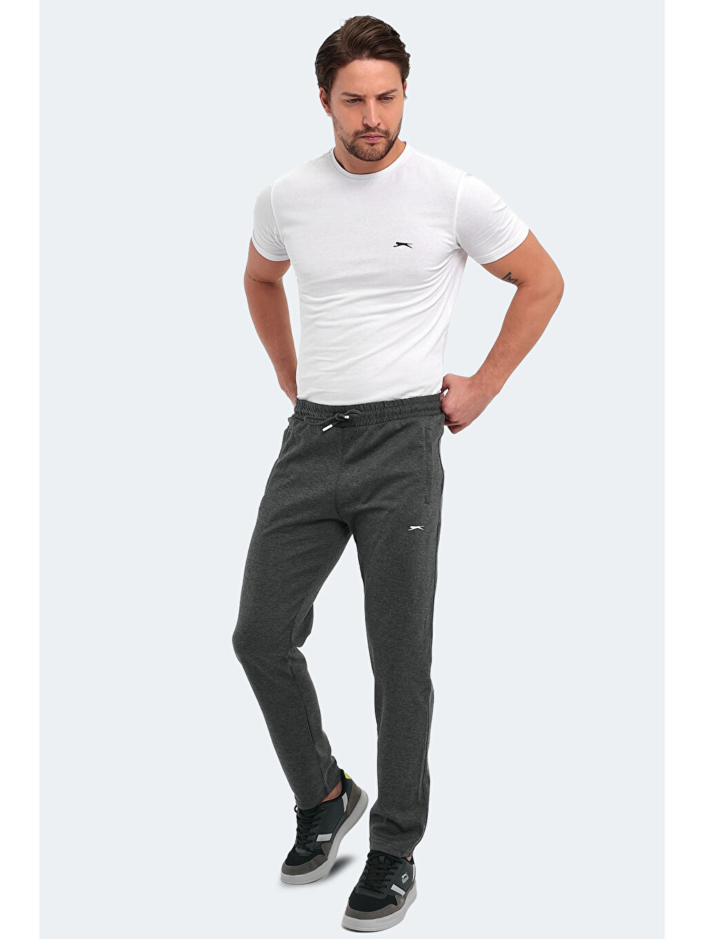 SLAZENGER OMIROS IN Erkek Eşofman Altı Koyu Gri - 4