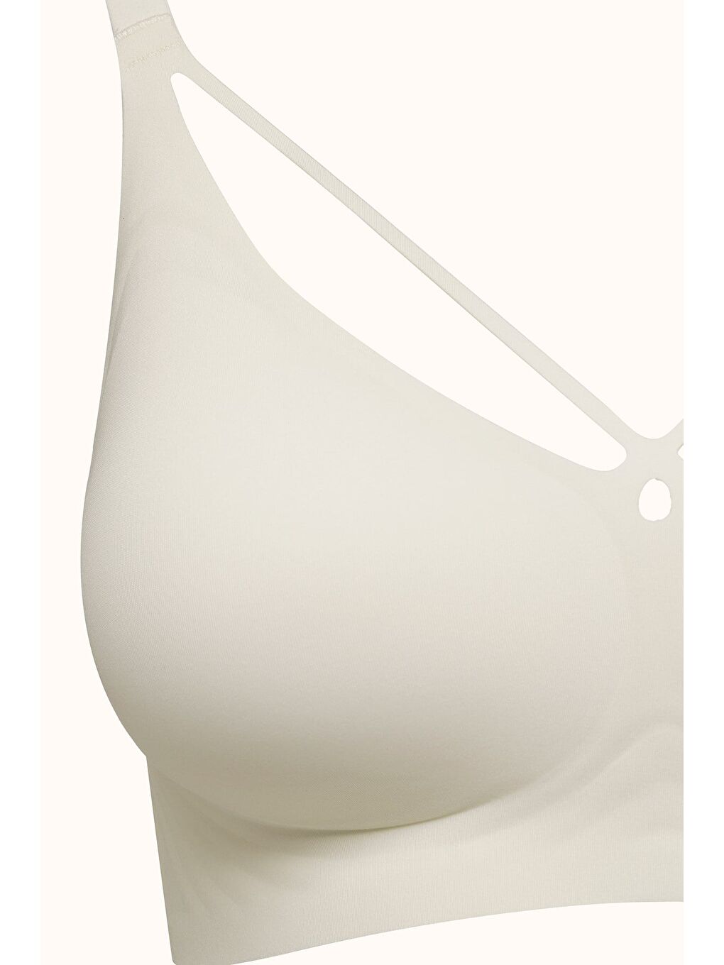 Balensiz Dikişsiz Lazer Kesim Pedli Sütyen Cc426 Ekru-1