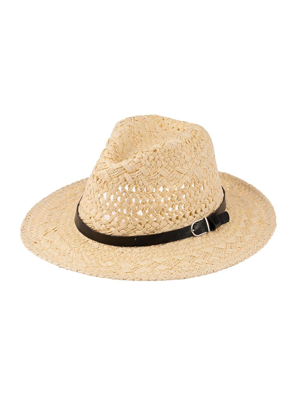 Erkek Kemer Detaylı Hasır Şapka Y24750-13 Bej