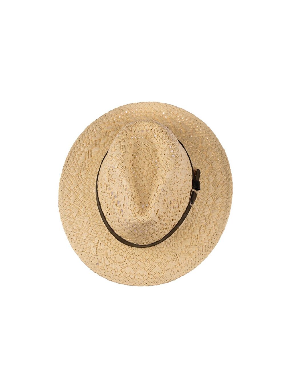 Erkek Kemer Detaylı Hasır Şapka Y24750-13 Bej-1