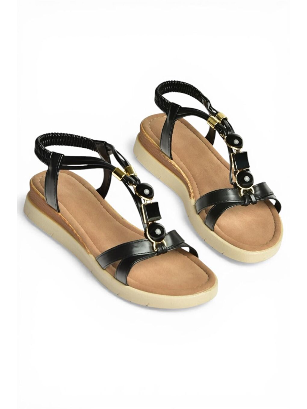 Siyah Kadın Sandalet Y274801509-1