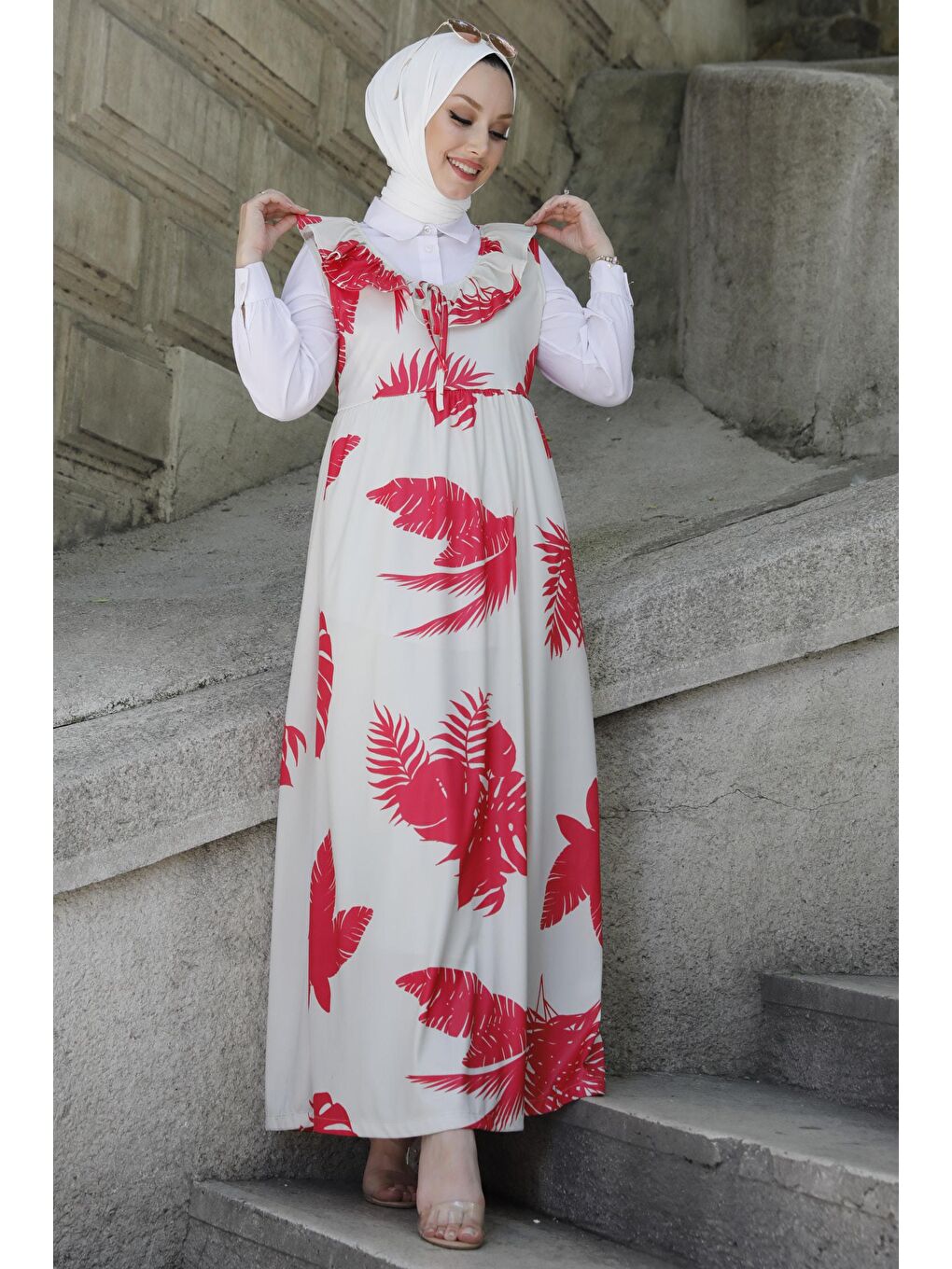 Bebe Yaka Kadın Fuşya Jile - 10362-2