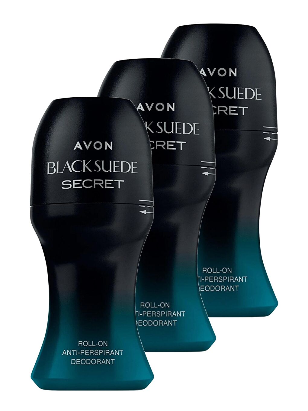 AVON Renksiz Black Suede Secret Erkek Rollon 50 Ml. Üçlü Set