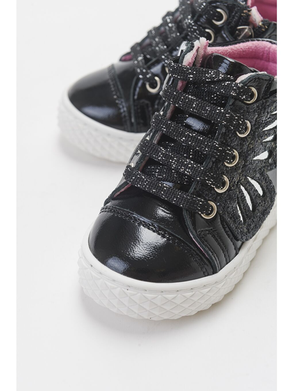 Kız Çocuk Siyah Hakiki Deri Suya Dayanıklı Anatomik İlk Adım Bot-1