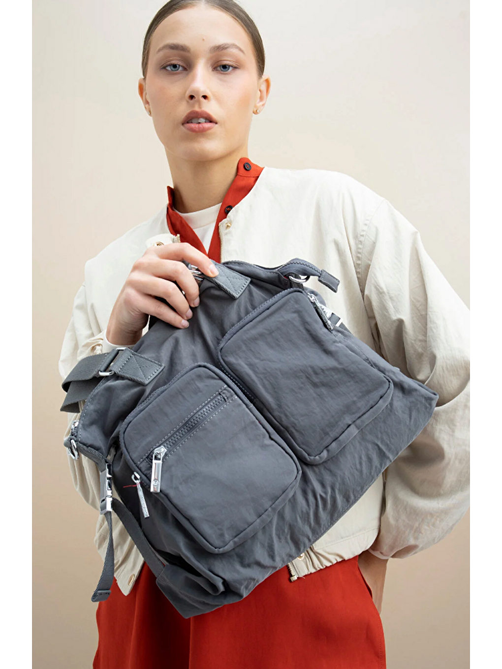 Gri Kadın Omuz Çantası BYN2336-2