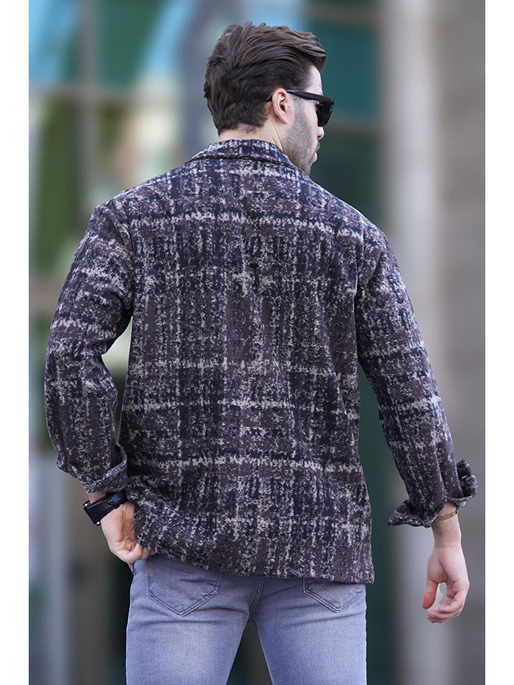 Kahverengi Desenli Oduncu Erkek Gömlek 6749-2