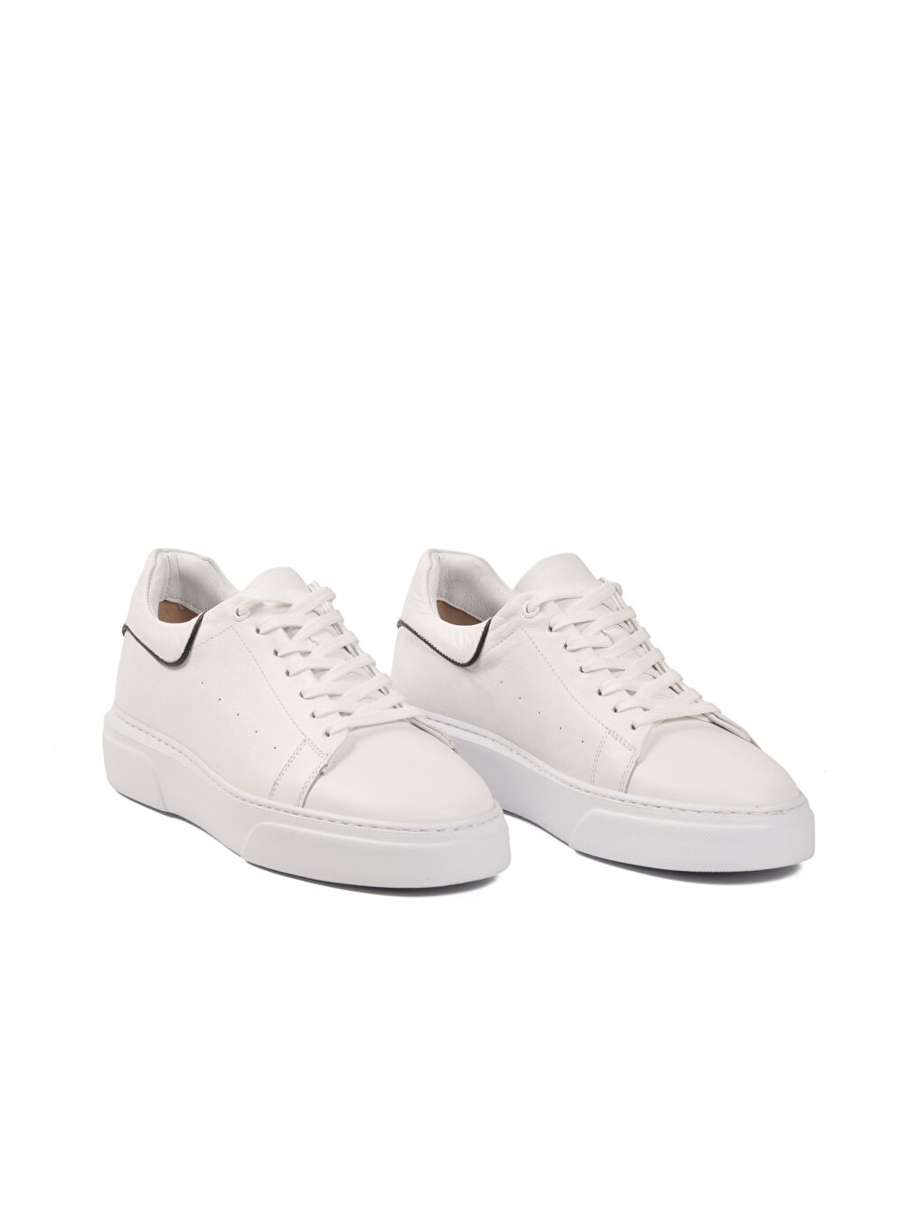 Beyaz Hakiki Deri Erkek Casual Ayakkabı 751025 M-2