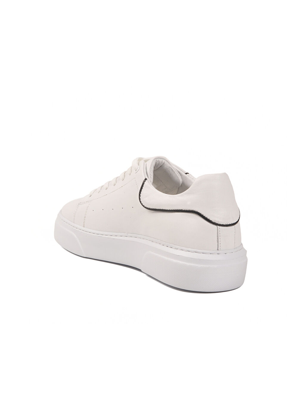 Beyaz Hakiki Deri Erkek Casual Ayakkabı 751025 M-3