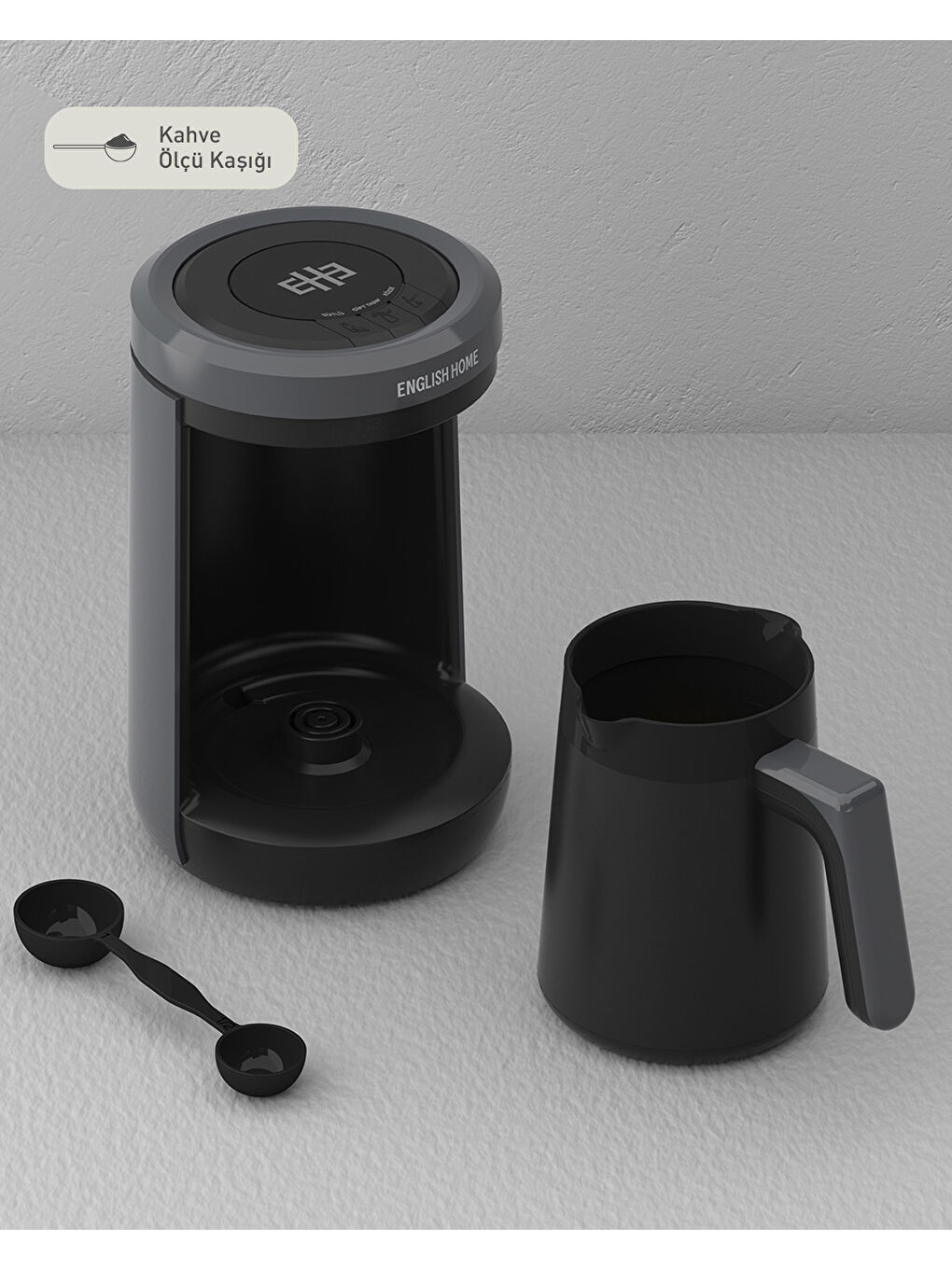 TKM 6011 Sütlü Türk Kahvesi Makinesi 320 ml Antrasit-3