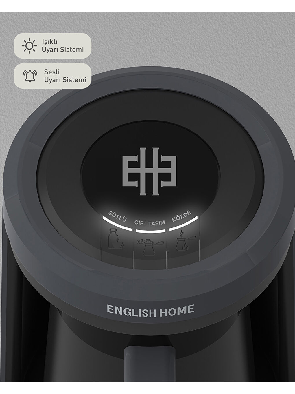 TKM 6011 Sütlü Türk Kahvesi Makinesi 320 ml Antrasit-4