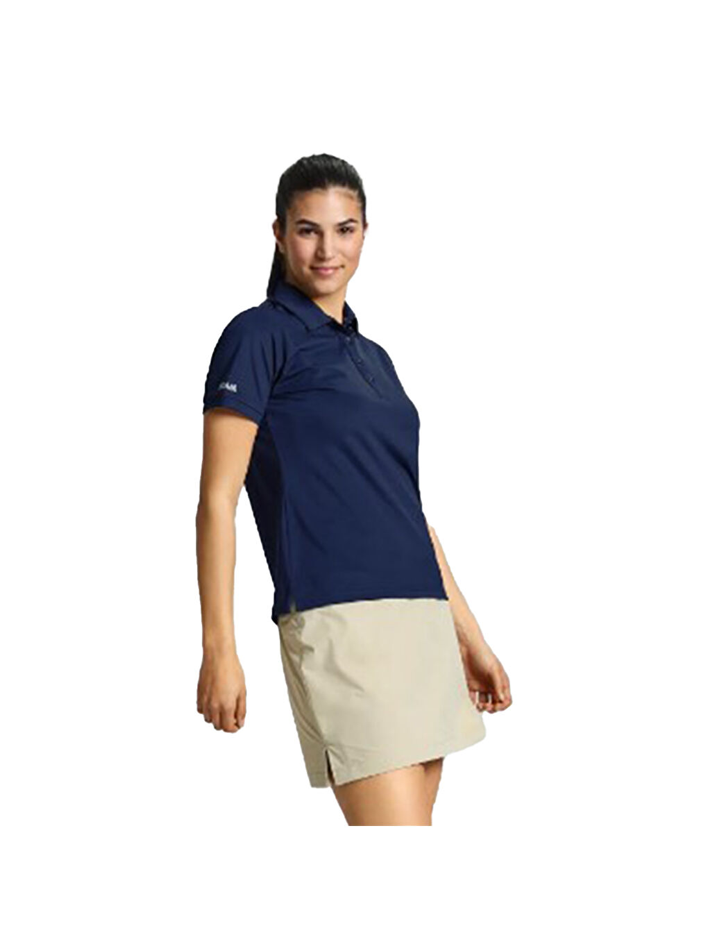 Lacivert Ws Tech Pique Polo Kadın Mavi Tişört-3