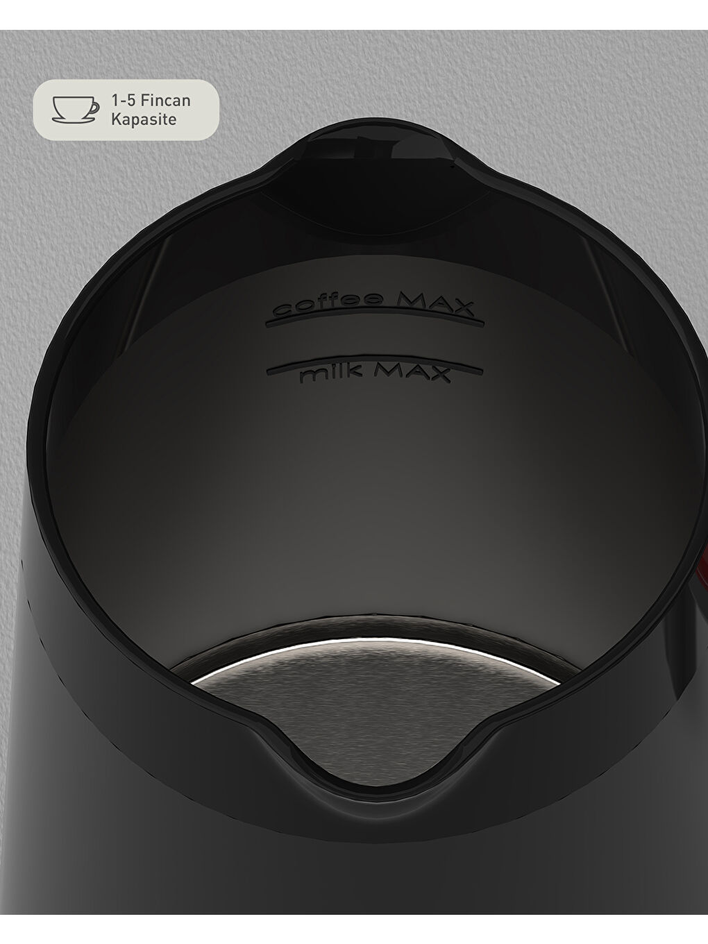 TKM 6011 Sütlü Türk Kahvesi Makinesi 320 ml Antrasit-6