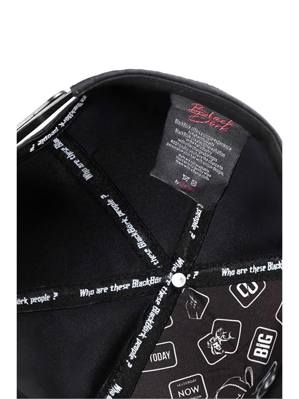 Positive Logolu Siyah Beyzbol Şapka-2