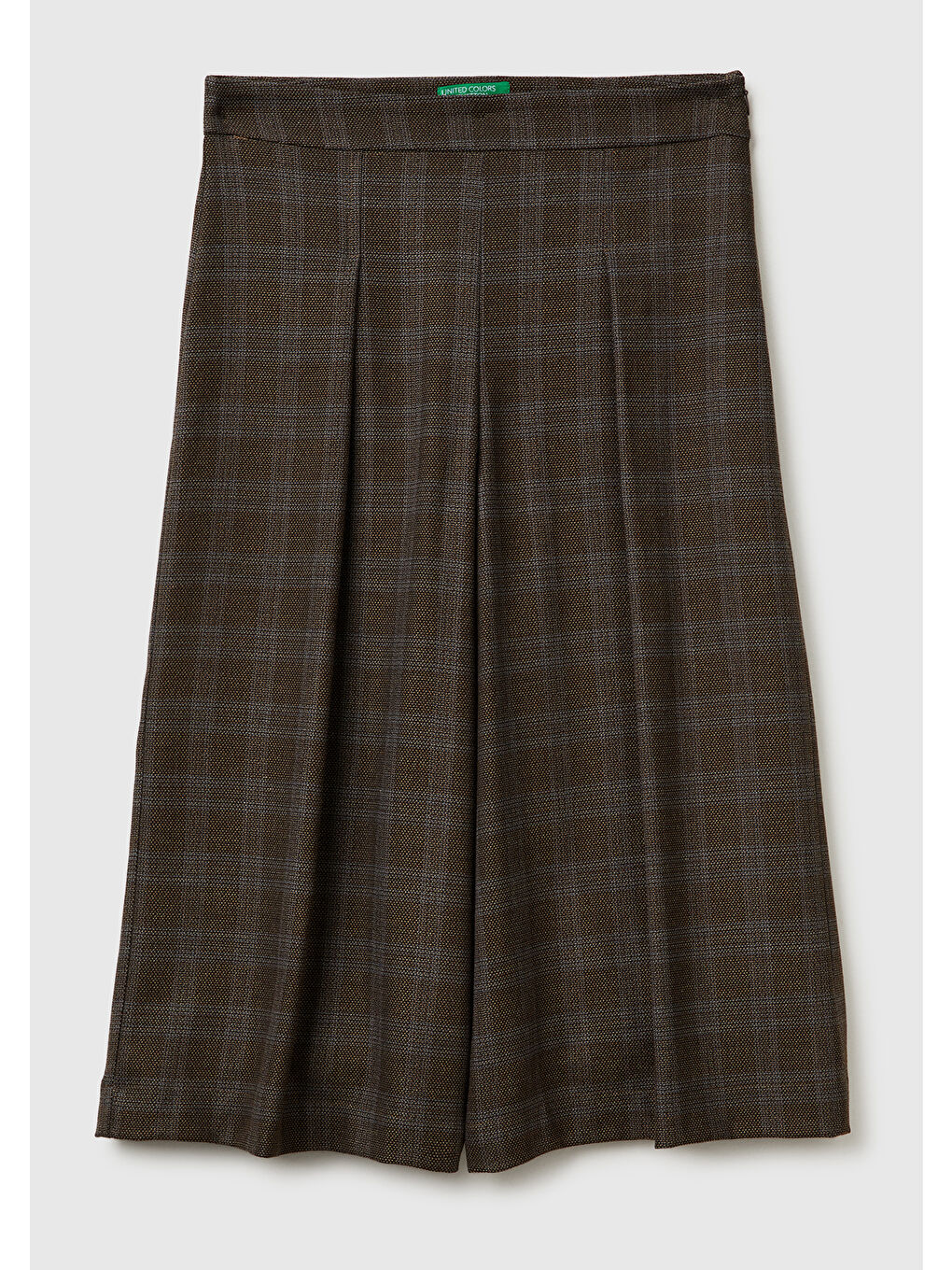 Kadın Kahverengi Viskoz Karışımlı Şort-1