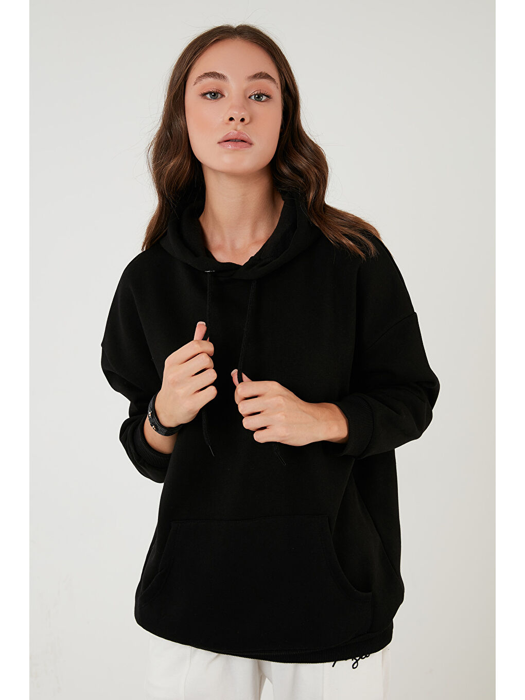 Mor Regular Fit Pamuklu Kapüşonlu Yaka Şardonlu Kışlık 2'li Paket Sweat 5863854S2-1