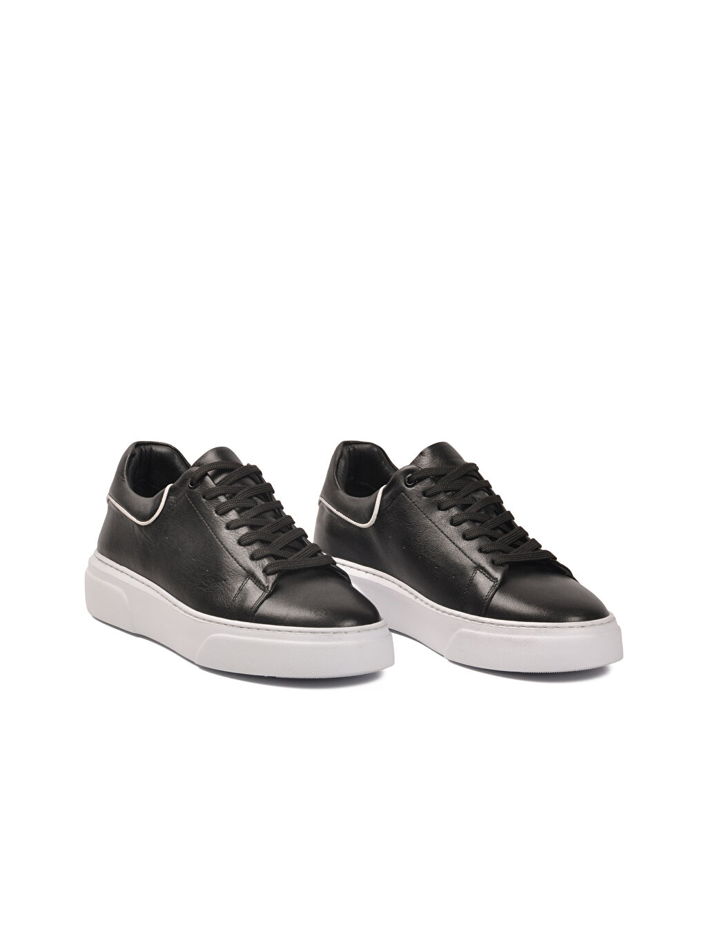 Siyah Hakiki Deri Erkek Casual Ayakkabı 751025 M-2