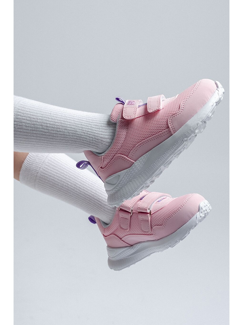 Pembe Kız Çocuk Pudra Günlük Spor Ayakkabı-2