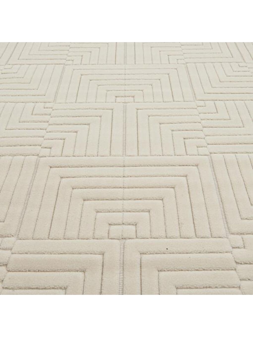 Ekru Happy Dekoratif Halı - Krem - 80x150 cm-2