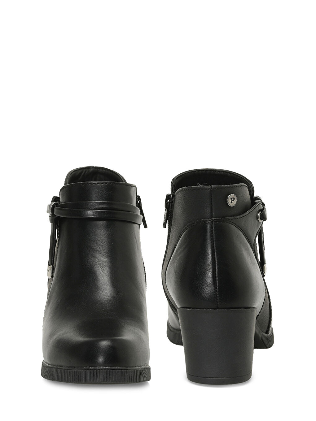 165082.Z4PR Siyah Kadın Topuklu Bot-4