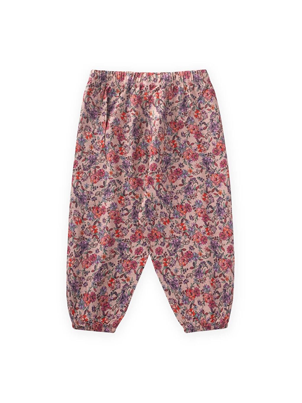Pembe Kız Çocuk Desenli Pantolon-1