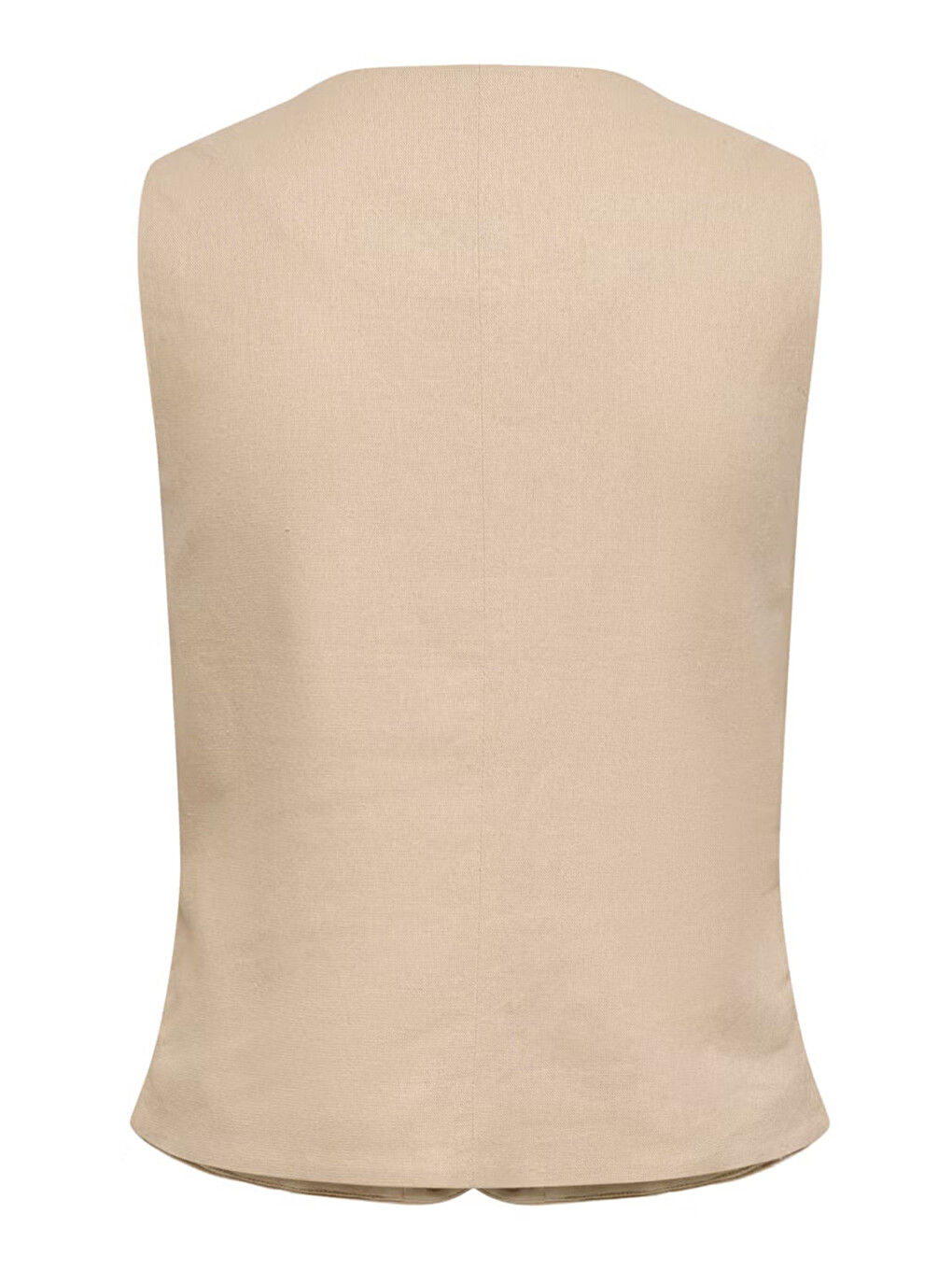 Bej Onlgoa Regular Fit Bisiklet Yaka Düğmeli Yelek 15363724-3
