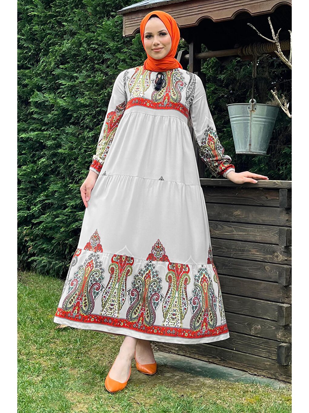 Bisiklet Yaka Kadın Gri Elbise - 11669-1