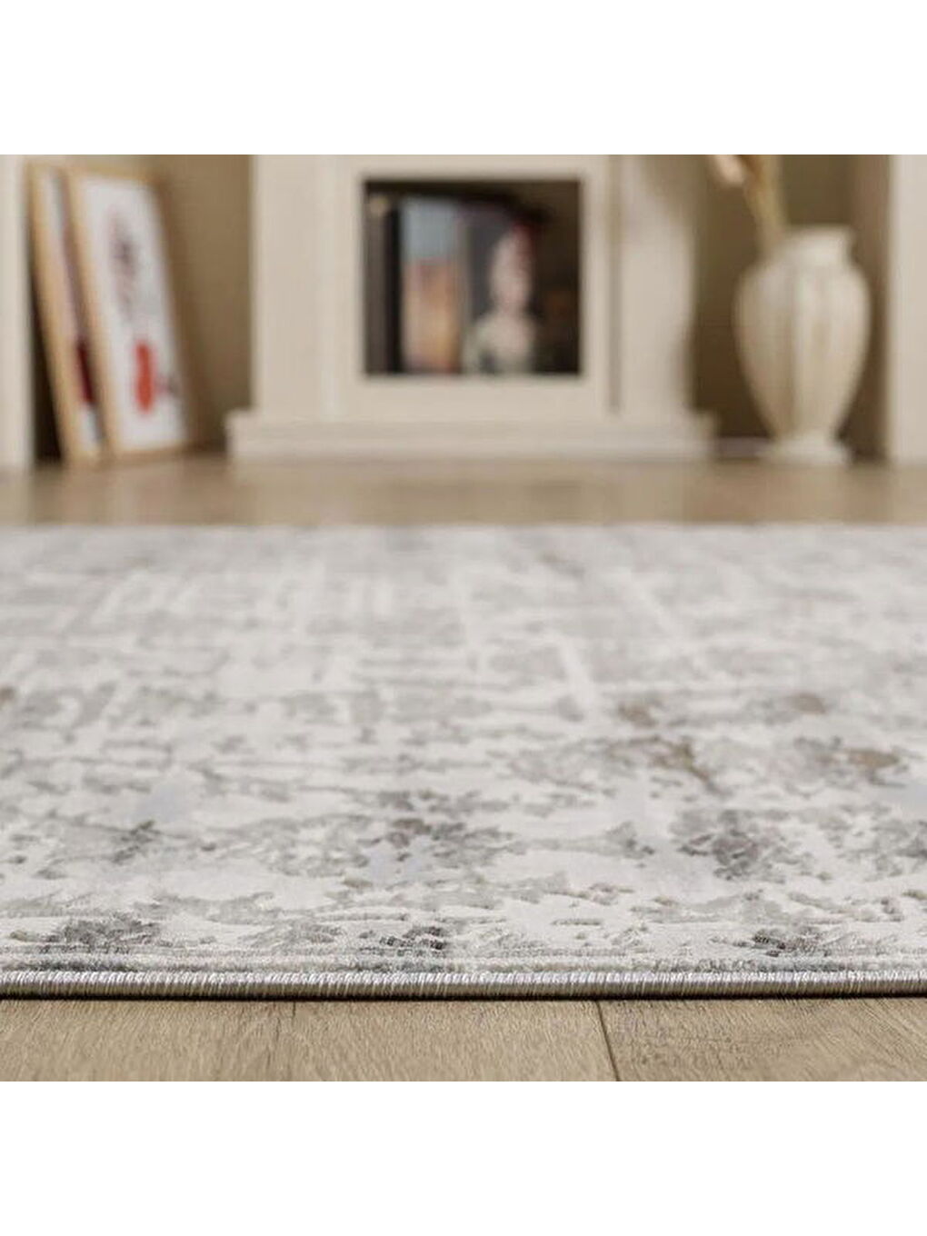 London Soft Tozumaz Antialerjik Halı - Gri - 160x230 cm-3
