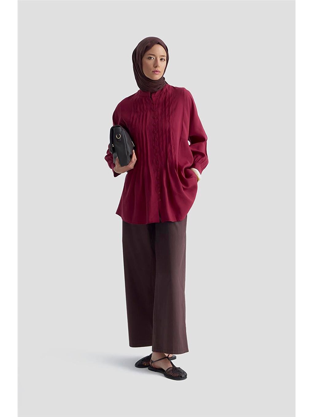Tunik 25Yd9169 Bordo