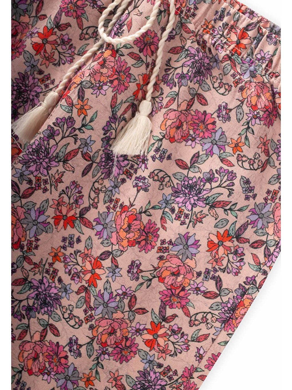 Pembe Kız Çocuk Desenli Pantolon-2
