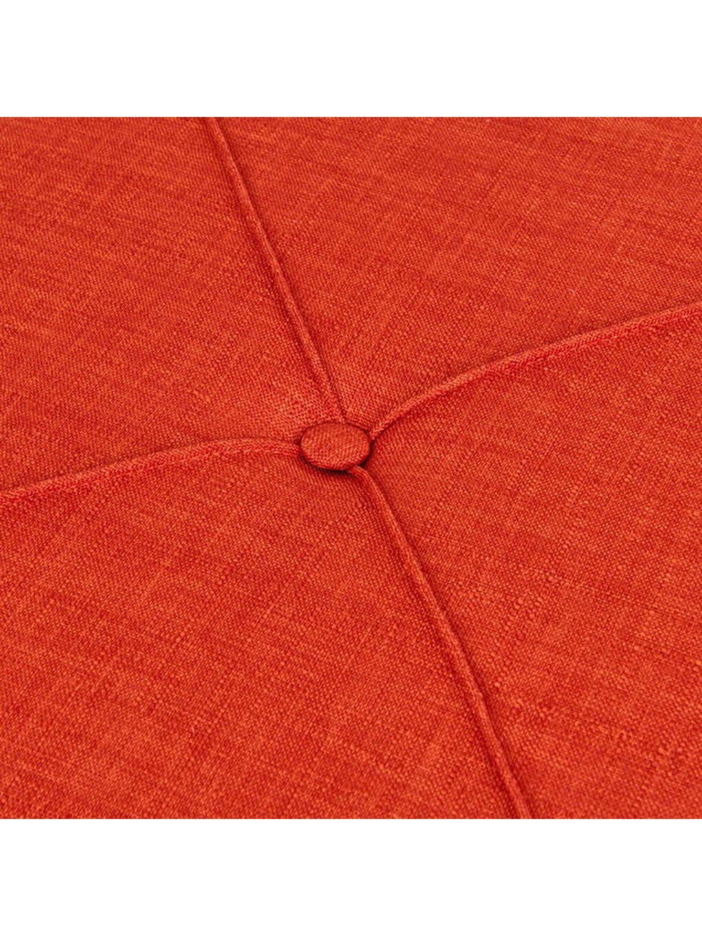 Kahverengi Kare Puf - Kiremit - 43x40x40 cm-3