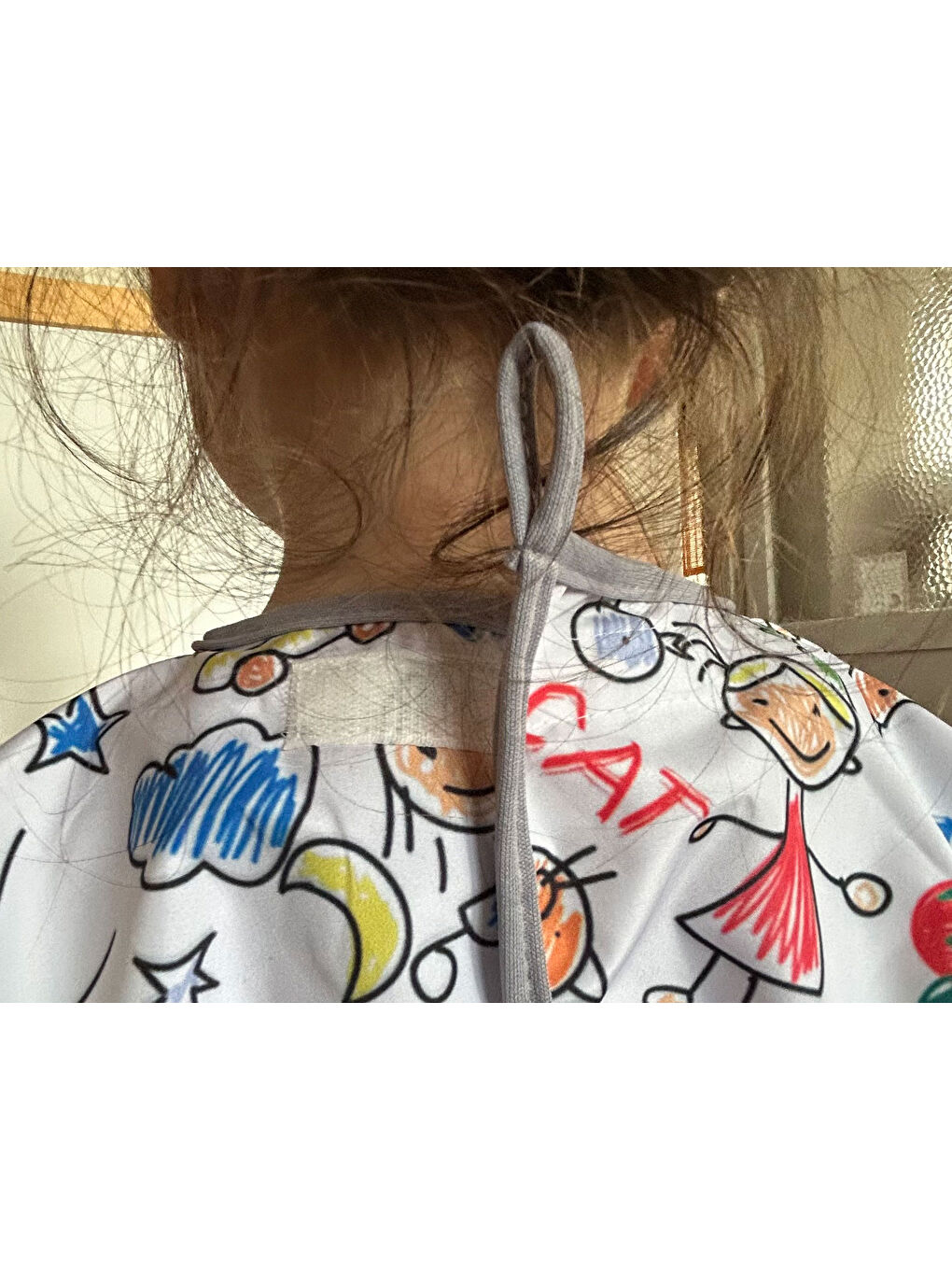 7-11 Yaş, Family, Sıvı Geçirmez, Makinede Yıkanabilir, Uzun Kollu Çocuk, Aktivite Mama Önlüğü-4