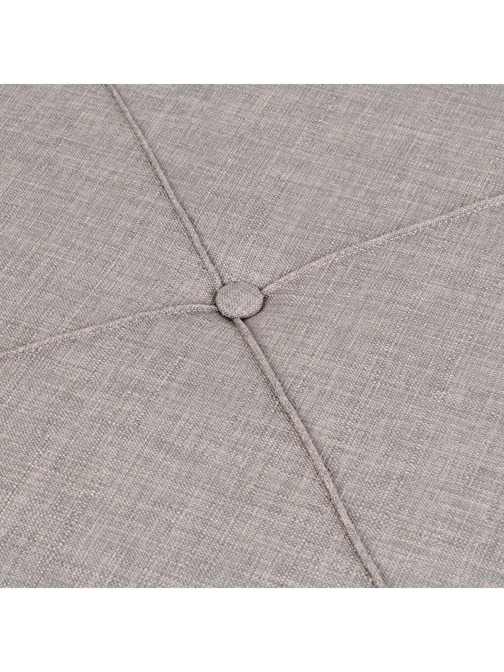 Kare Puf - Gri - 43x40x40 cm-1