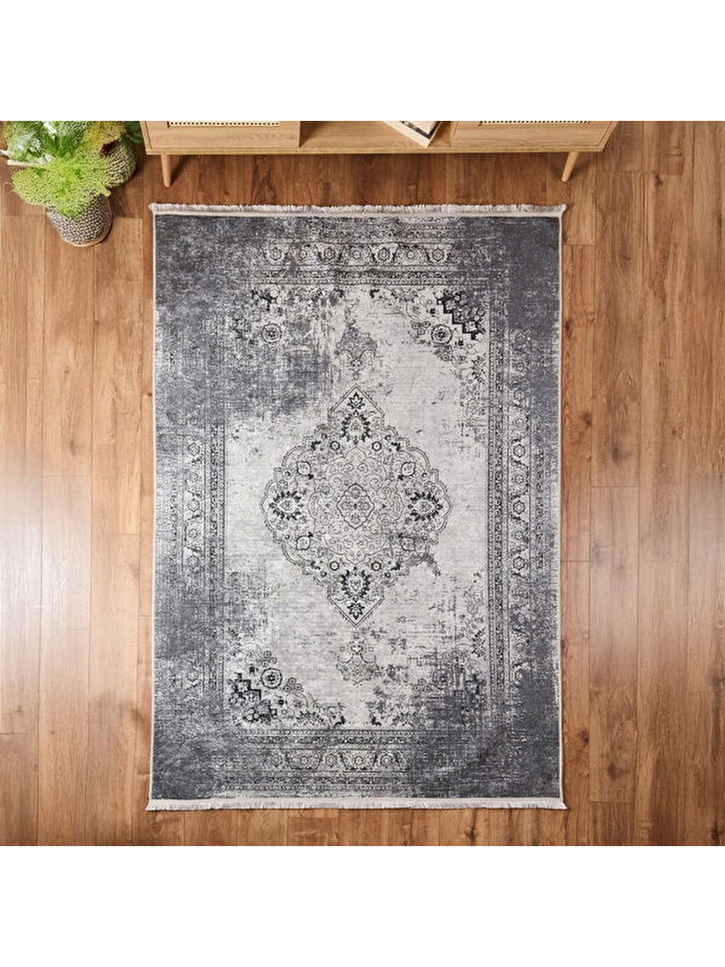 Soft Allon Halı - Gri - 160x230 cm-1