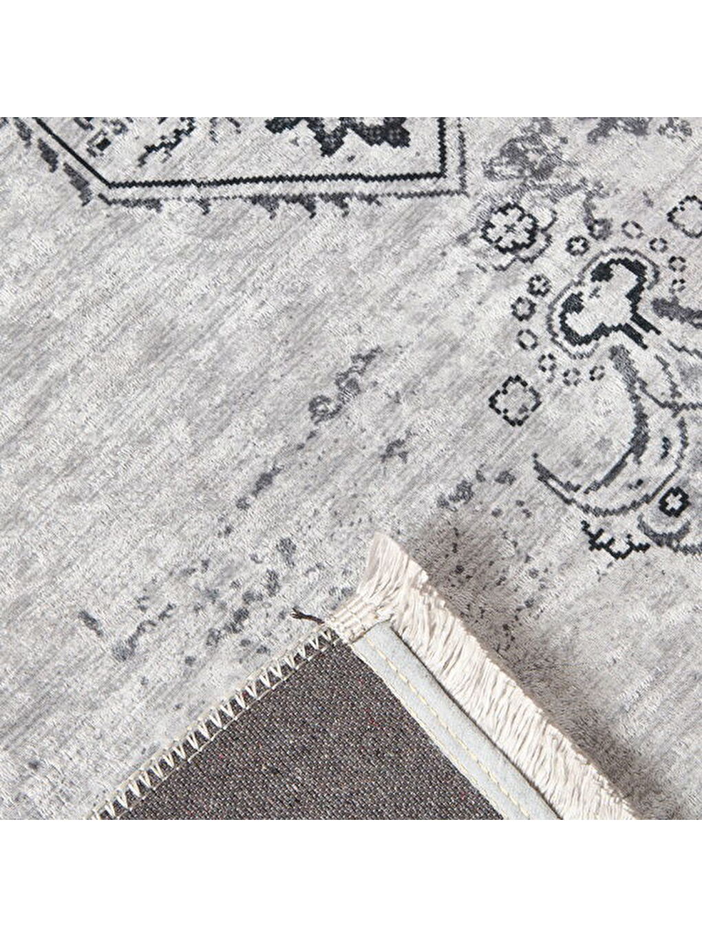 Soft Allon Halı - Gri - 160x230 cm-2