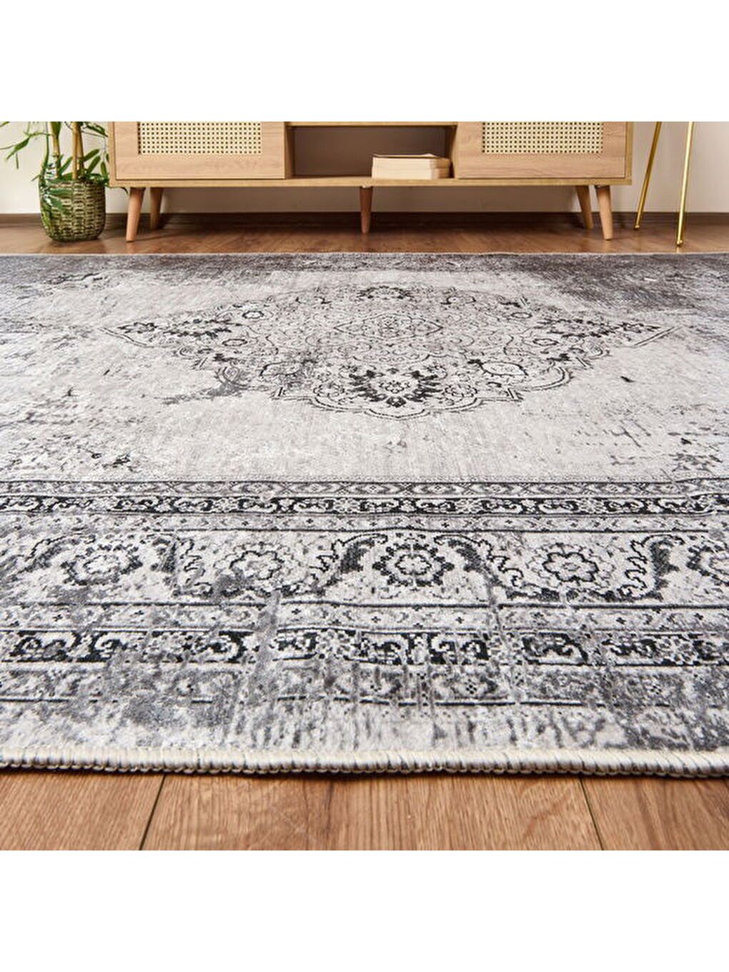 Soft Allon Halı - Gri - 160x230 cm-3