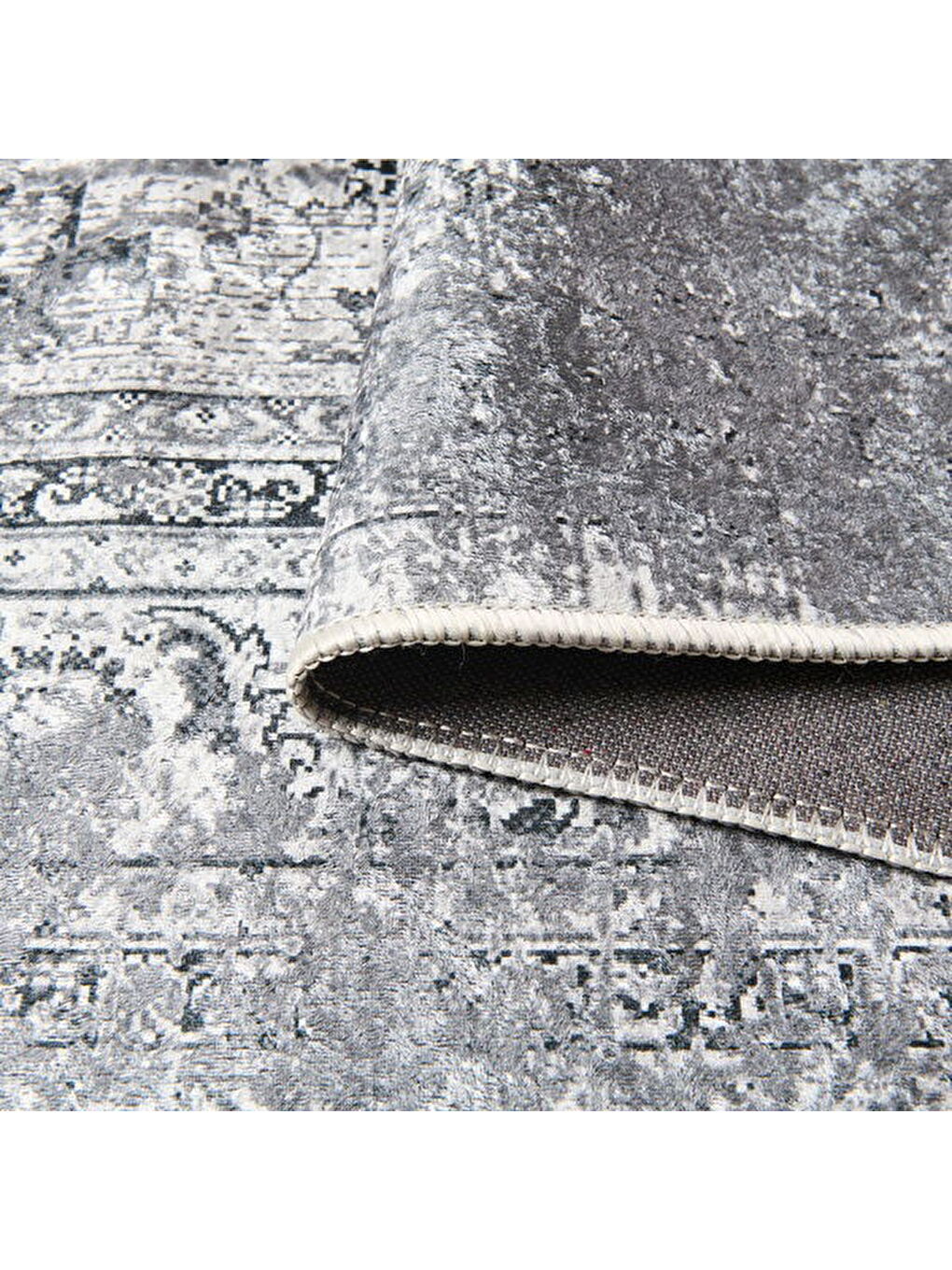 Soft Allon Halı - Gri - 160x230 cm-4