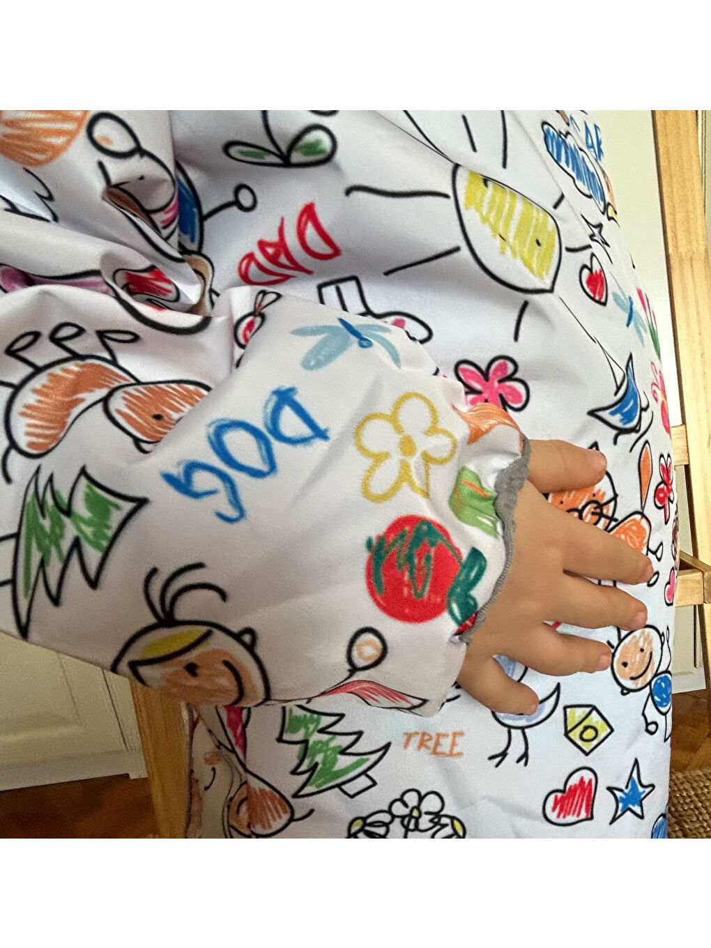 7-11 Yaş, Family, Sıvı Geçirmez, Makinede Yıkanabilir, Uzun Kollu Çocuk, Aktivite Mama Önlüğü-3