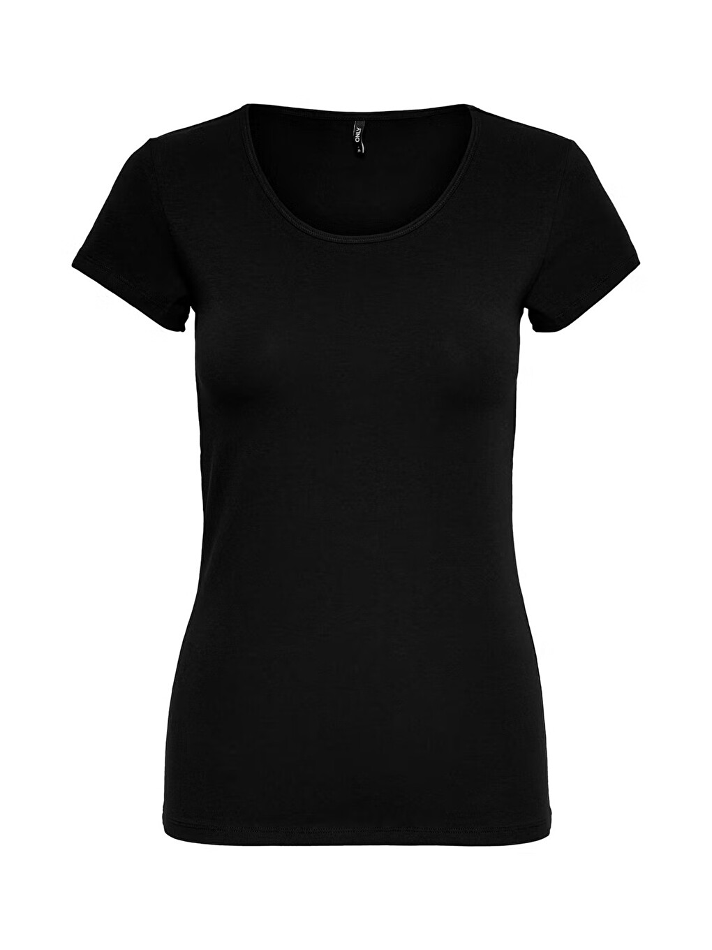 Siyah Onllive Pamuklu Regular Fit Bisiklert Yaka T Shirt 15205059-4