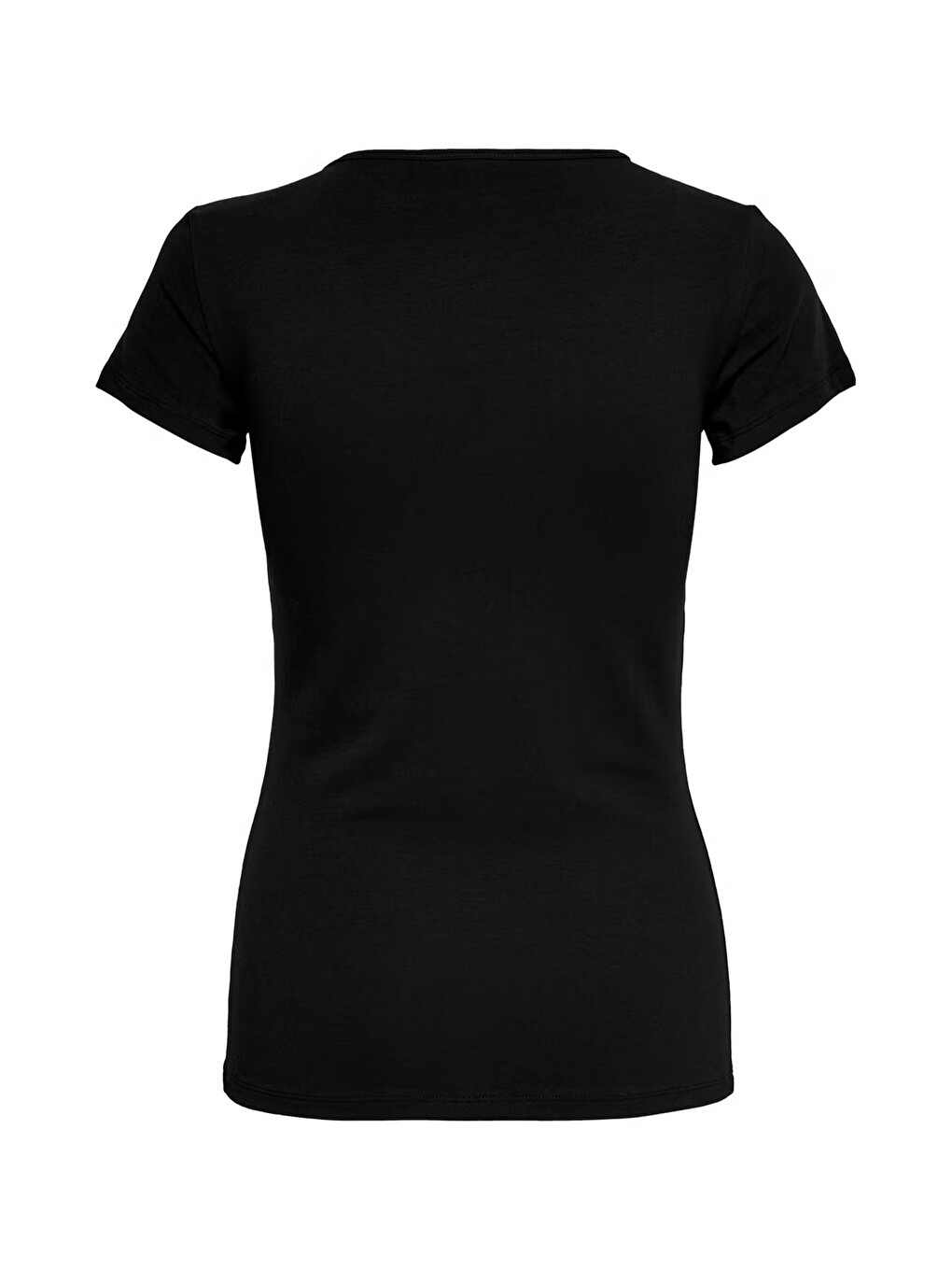 Siyah Onllive Pamuklu Regular Fit Bisiklert Yaka T Shirt 15205059-5