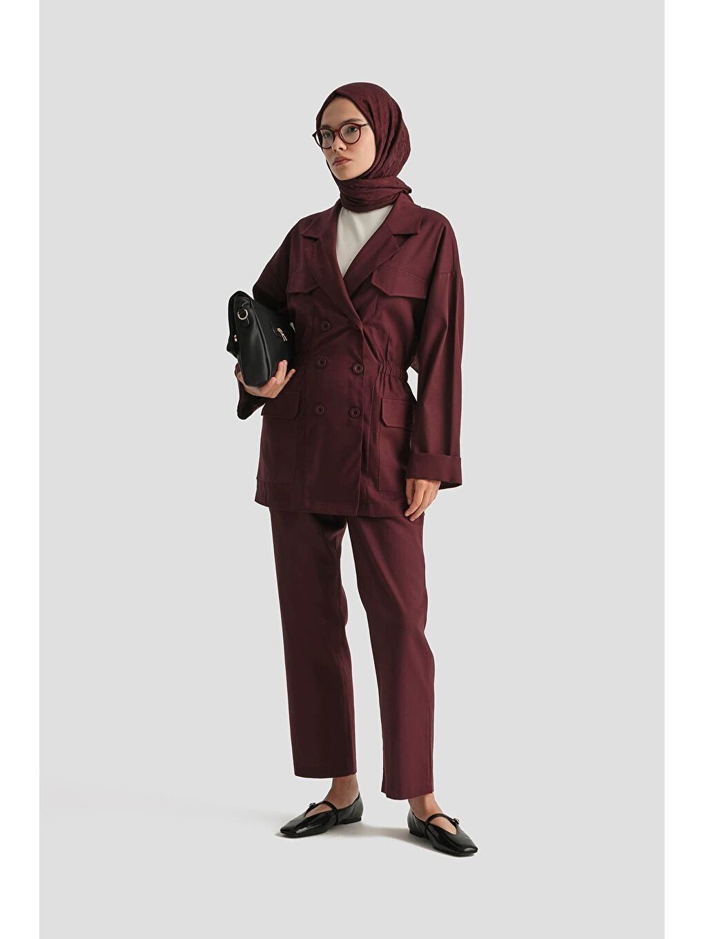 Keten Takım 25Yd9158 Bordo-1