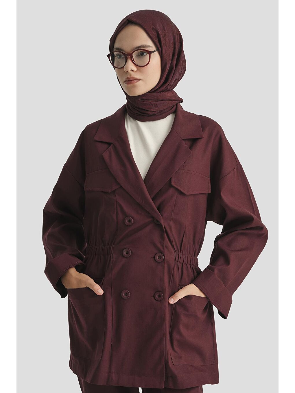 Keten Takım 25Yd9158 Bordo-2