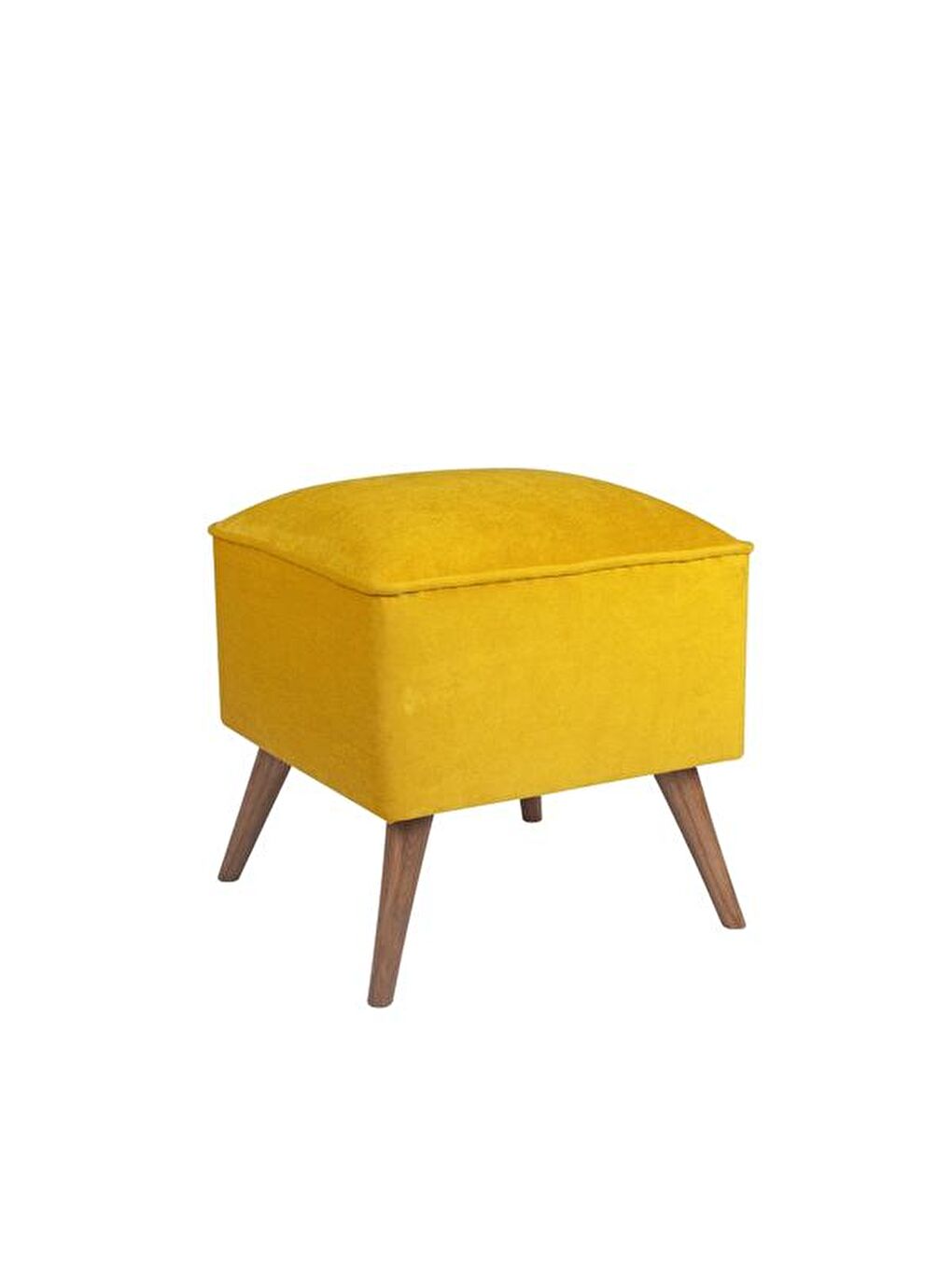 Kahverengi Mola Puf - Hardal - 44x41x41 cm-3