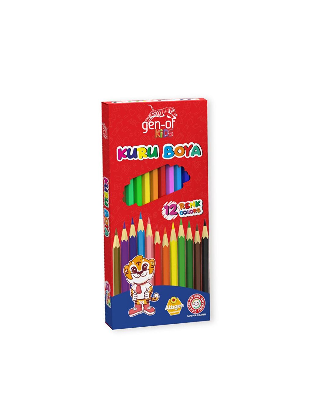 Kids 3’lü Okul Boya Seti – Kuru, Pastel ve Sulu Boya 12 Renk-1