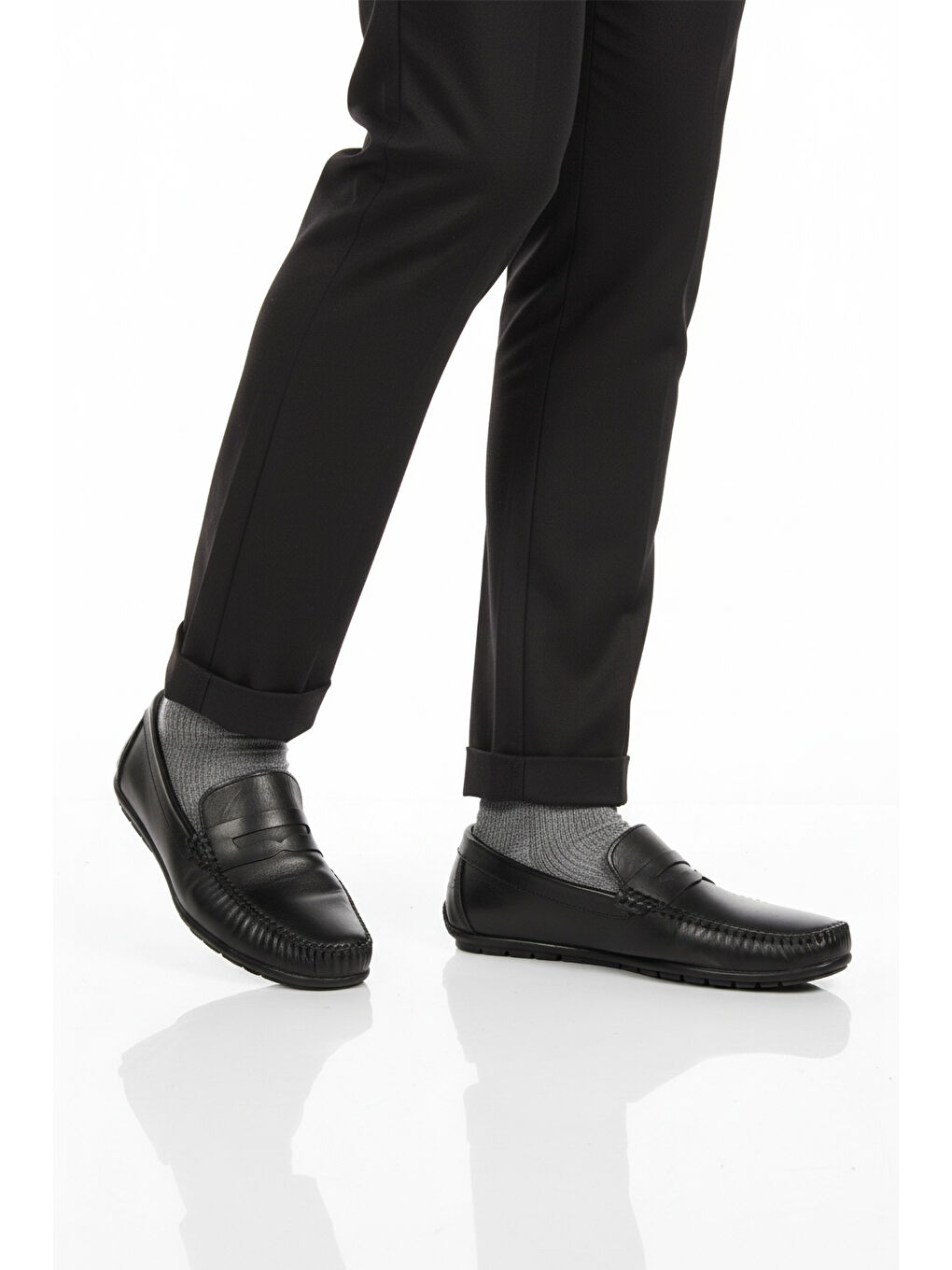 Siyah Hafif Esnek Erkek Casual Ayakkabı 1613 M-1