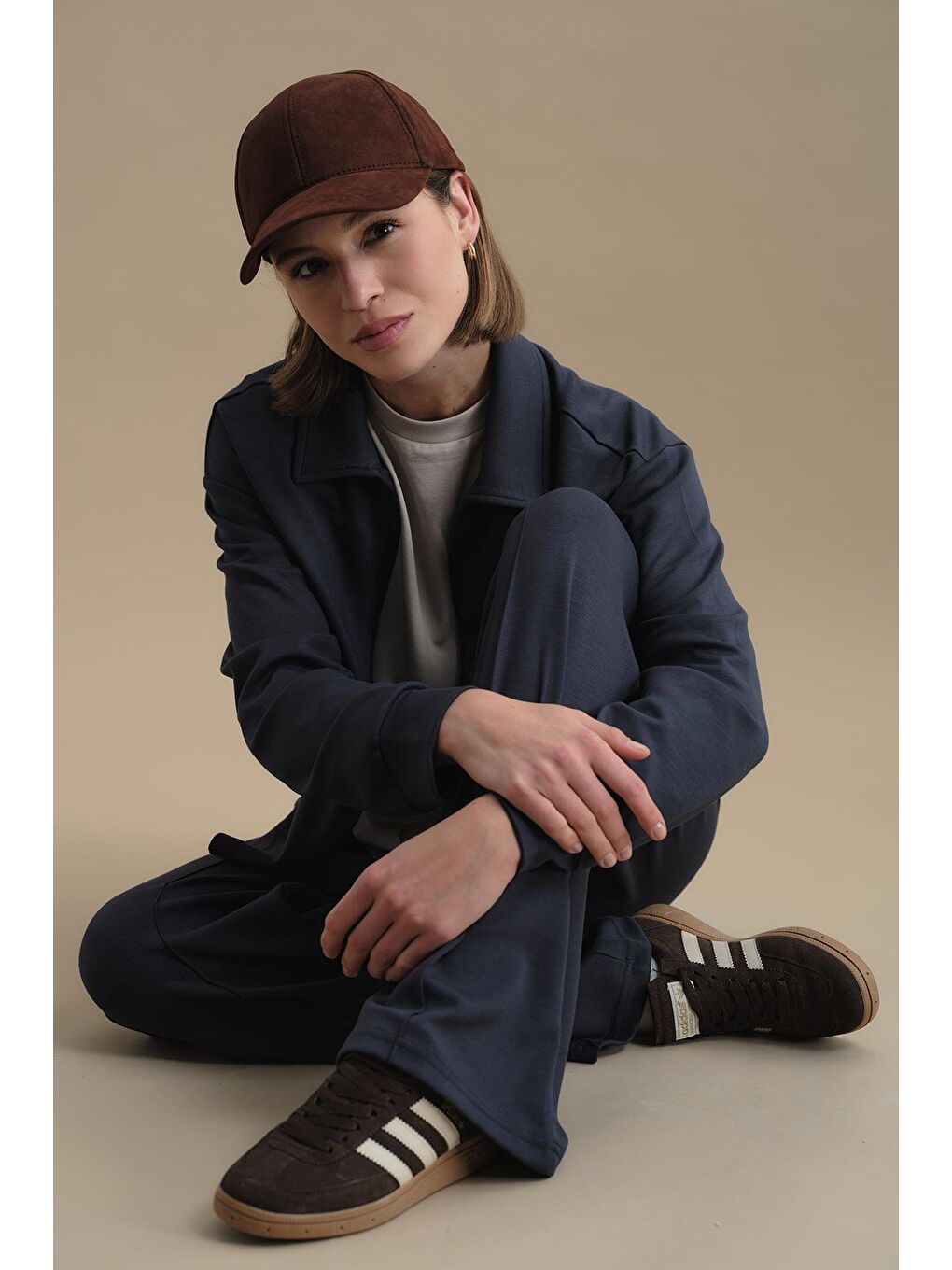 Gri Pure Touch Fermuarlı Sweat Füme-3